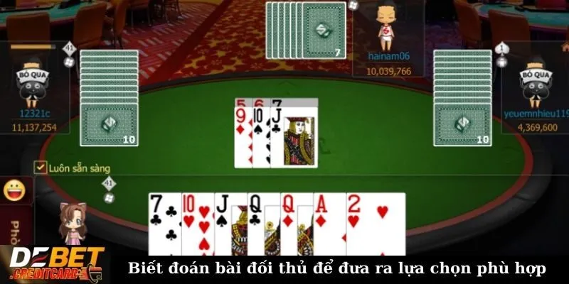 Chiến thuật tối ưu khi chơi bài Sâm? Bật mí cho cược thủ! 3 Biết đoán bài đối thủ để đưa ra lựa chọn phù hợp